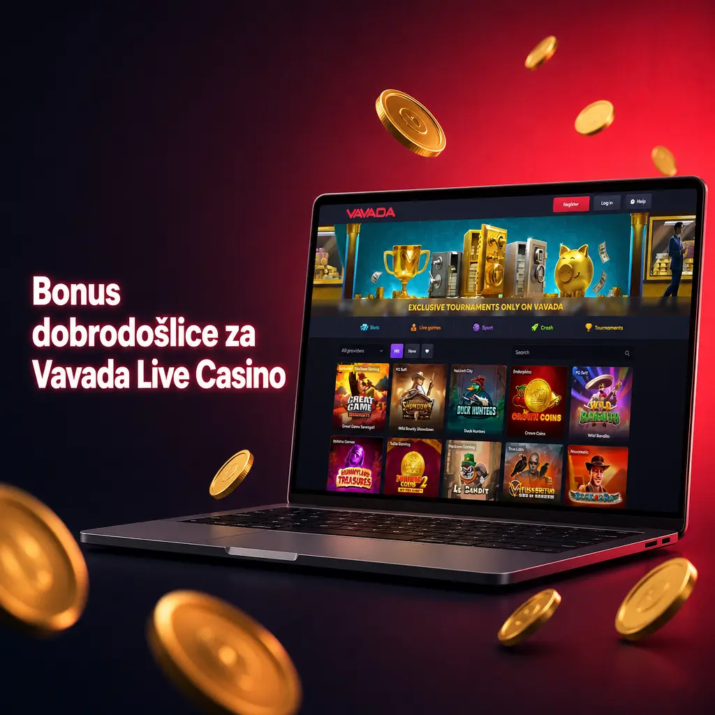 Bonus dobrodošlice do 60.000 RSD za Vavada Live Casino, raspoređen kroz prve četiri uplate novih igrača iz Srbije.