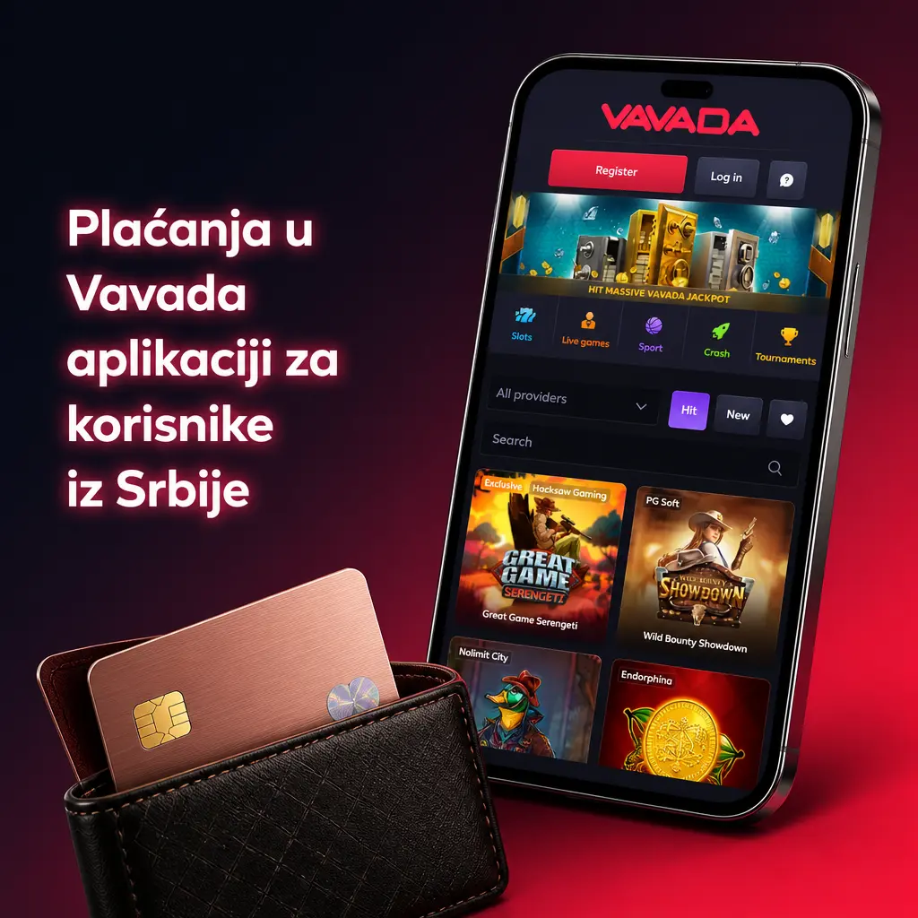 Metode plaćanja u Vavada aplikaciji za korisnike iz Srbije - kartice, e-novčanici i kriptovalute za brze uplate i isplate
