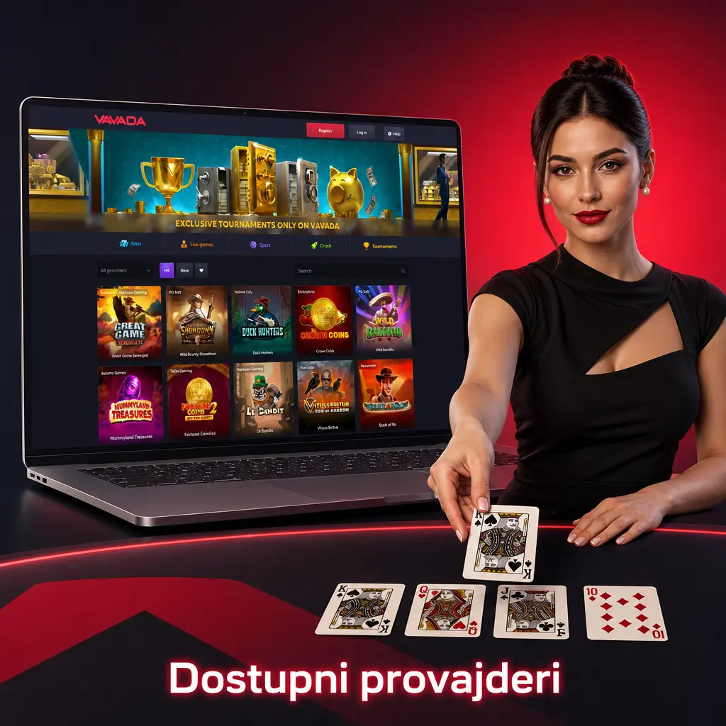 Dostupni provajderi za live kazino na Vavadi: Evolution Gaming, Pragmatic Play Live i Ezugi sa studijima iz Rige, Bukurešta i Buenos Ajresa.