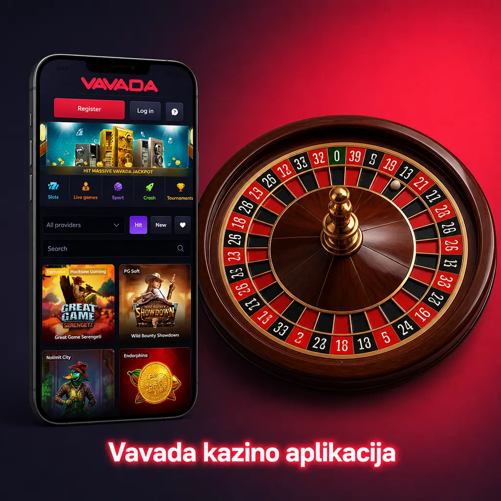 Vavada kazino aplikacija sa slotovima, stonim igrama i live kazinom sa pravim krupijeima