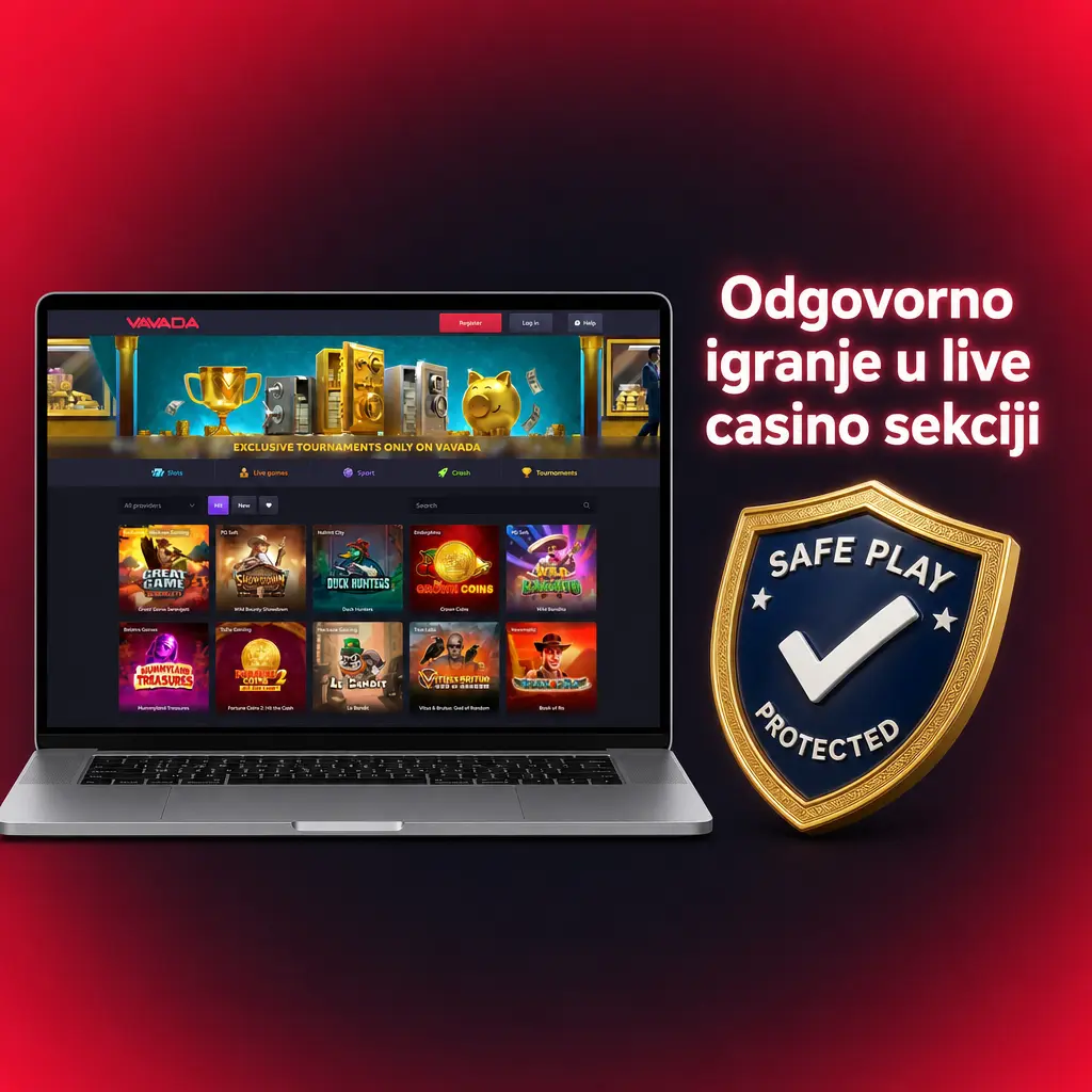 Odgovorno igranje u Vavada live casinu: limiti uloga, vremena i opcija samoisključenja pre početka sesije