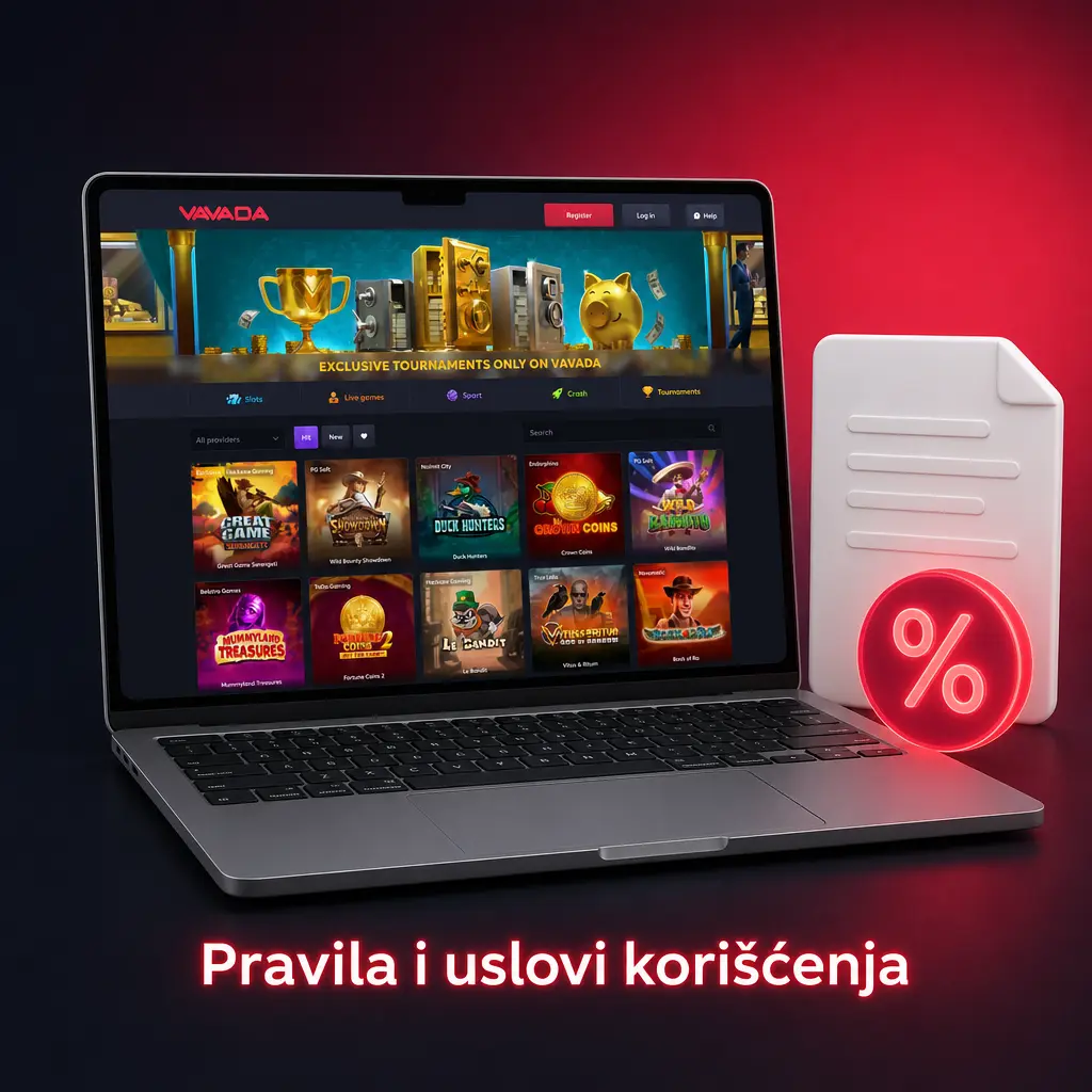 Pravila i uslovi korišćenja Vavada platforme - registracija, verifikacija, bonusi i isplate sredstava za igrače
